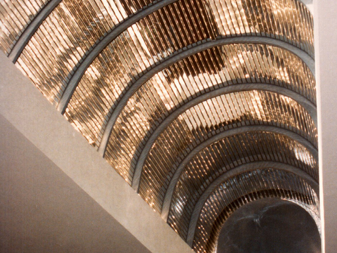 Edificio Social Club campestre monterrey, a.c. vista parcial del lobby (1990)